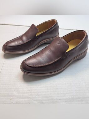 Amberjack The Loafer Brown Leather Slip On Casual Shoes Men's Size: 9M No box.
